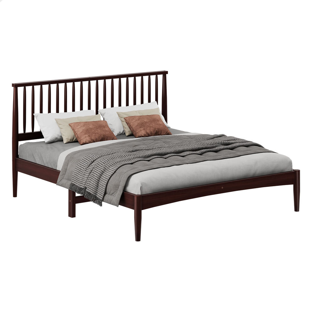 ALFORDSON Bed Frame Queen Double King Single Size Wooden Mattress Base White/Oak - Picture 540 of 864