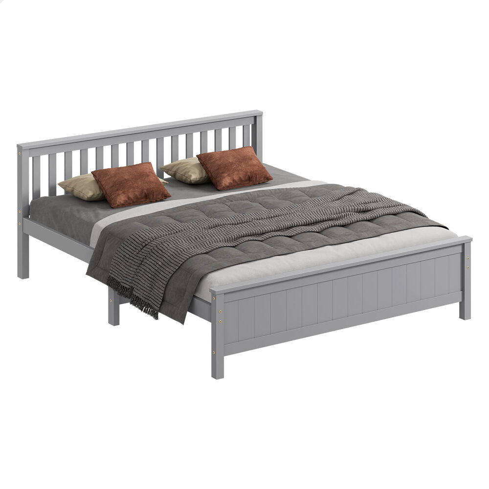 ALFORDSON Bed Frame Queen Double King Single Size Wooden Mattress Base White/Oak - Picture 768 of 864