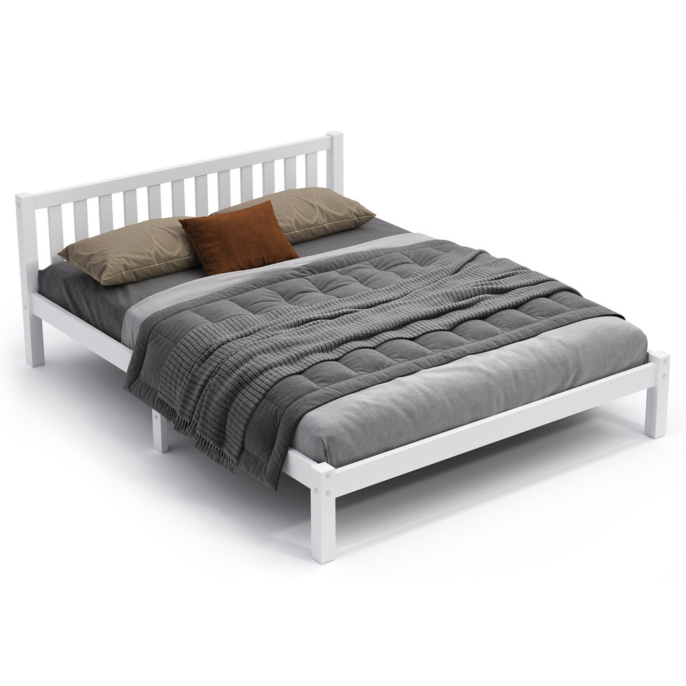 ALFORDSON Bed Frame Queen Double King Single Size Wooden Mattress Base Fenella - Picture 80 of 146