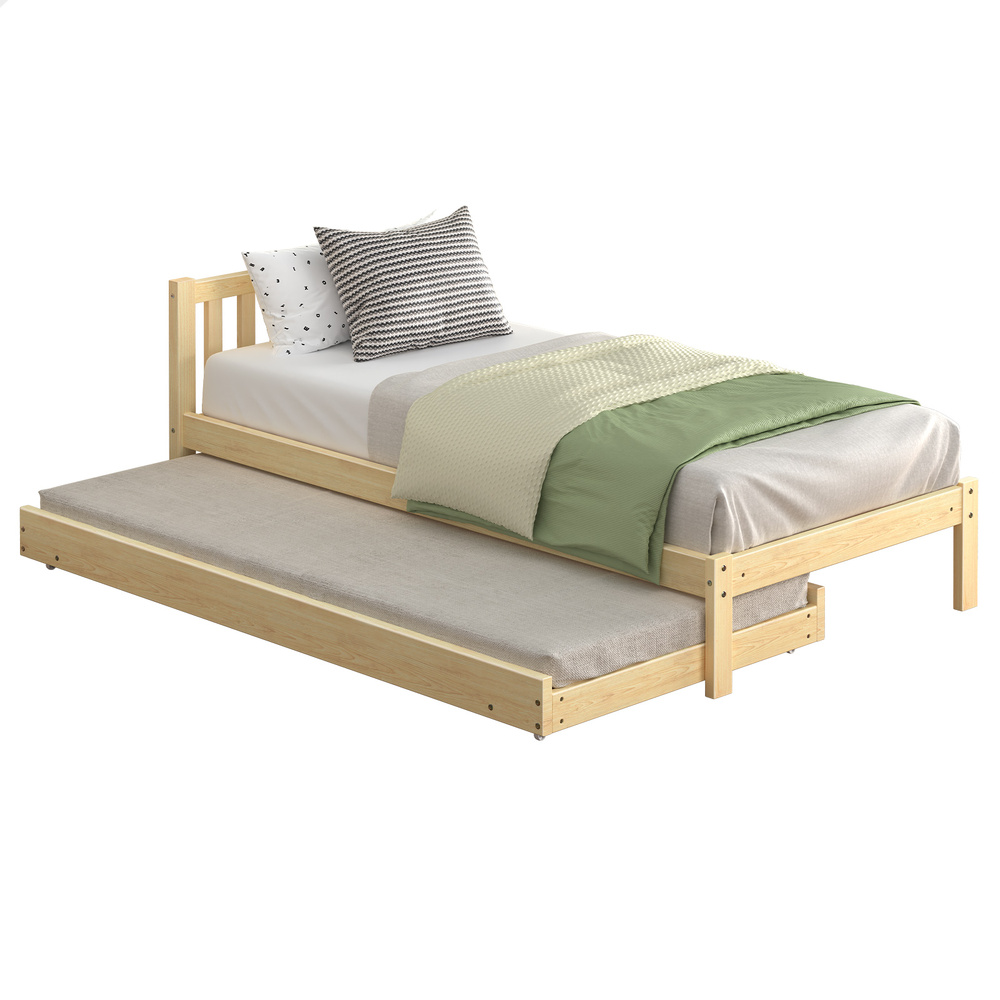 ALFORDSON Bed Frame Queen Double King Single Size Wooden Mattress Base White/Oak - Picture 828 of 864
