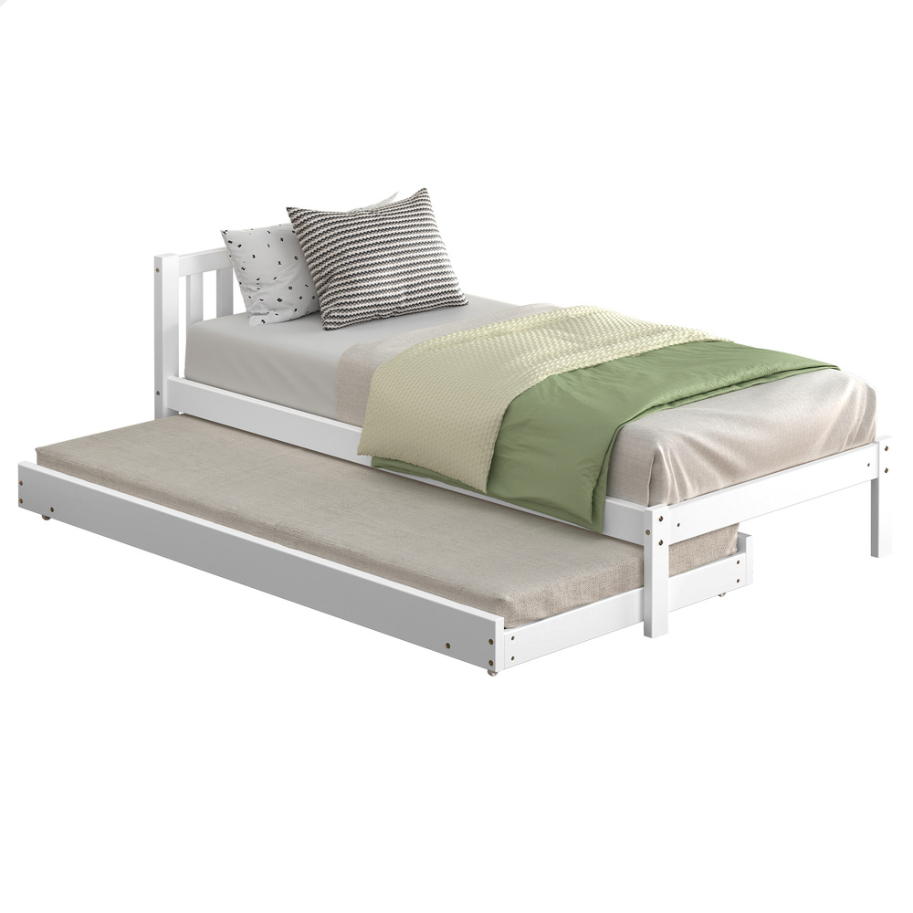 ALFORDSON Bed Frame Queen Double King Single Size Wooden Mattress Base White/Oak - Picture 840 of 864