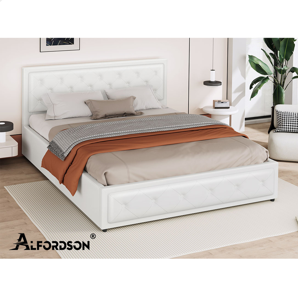 ALFORDSON Bed Frame Queen Double King Single Full Size Gas Lift Storage Base - Picture 193 of 193