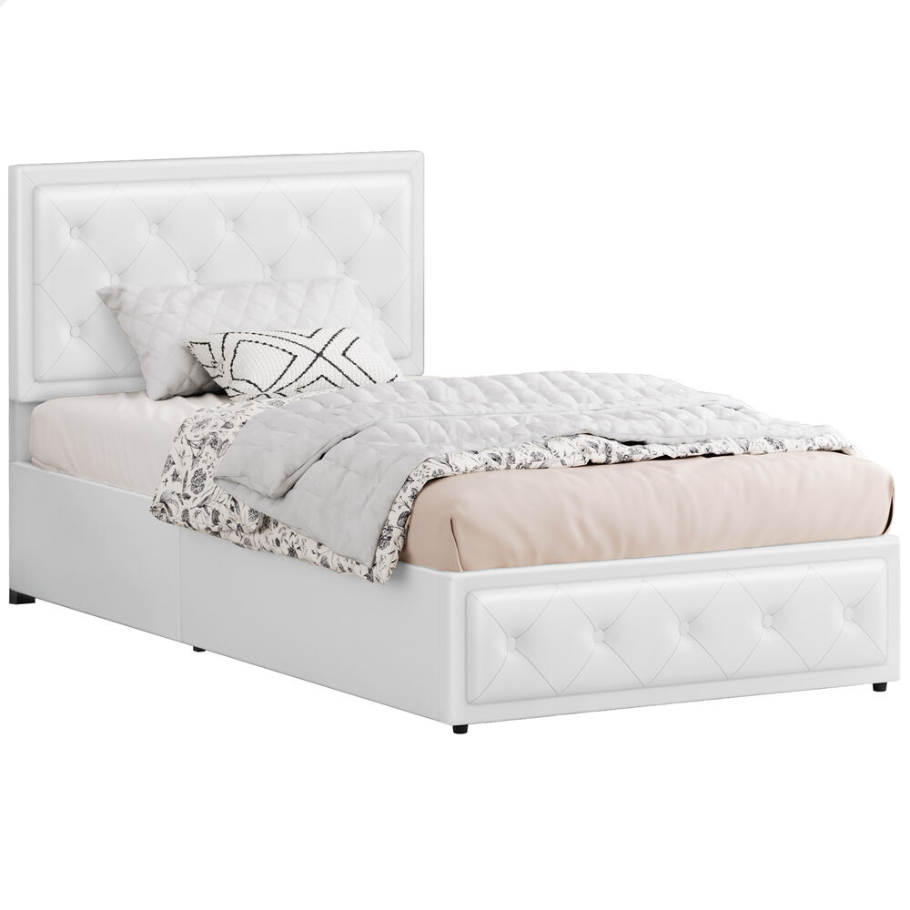 ALFORDSON Bed Frame Double Queen King RGB LED Gas Lift Storage Base Leather - Picture 659 of 1,903