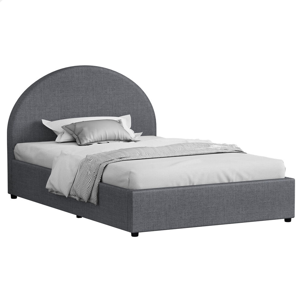 ALFORDSON Bed Frame Queen Double King Single Gas Lift-up Storage Leather Boucle - Picture 125 of 239