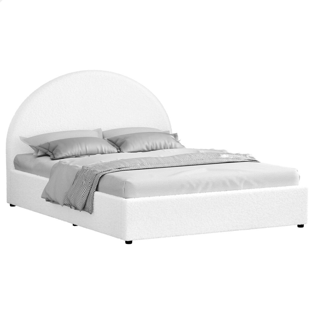ALFORDSON Bed Frame Queen Double King Single Gas Lift-up Storage Leather Boucle - Picture 161 of 239