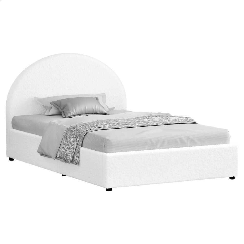 ALFORDSON Bed Frame Queen Double King Single Gas Lift-up Storage Leather Boucle - Picture 206 of 239