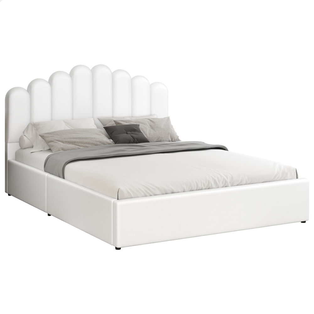 ALFORDSON Bed Frame Queen Double King Single Gas Lift Storage Leather Boucle - Picture 53 of 244