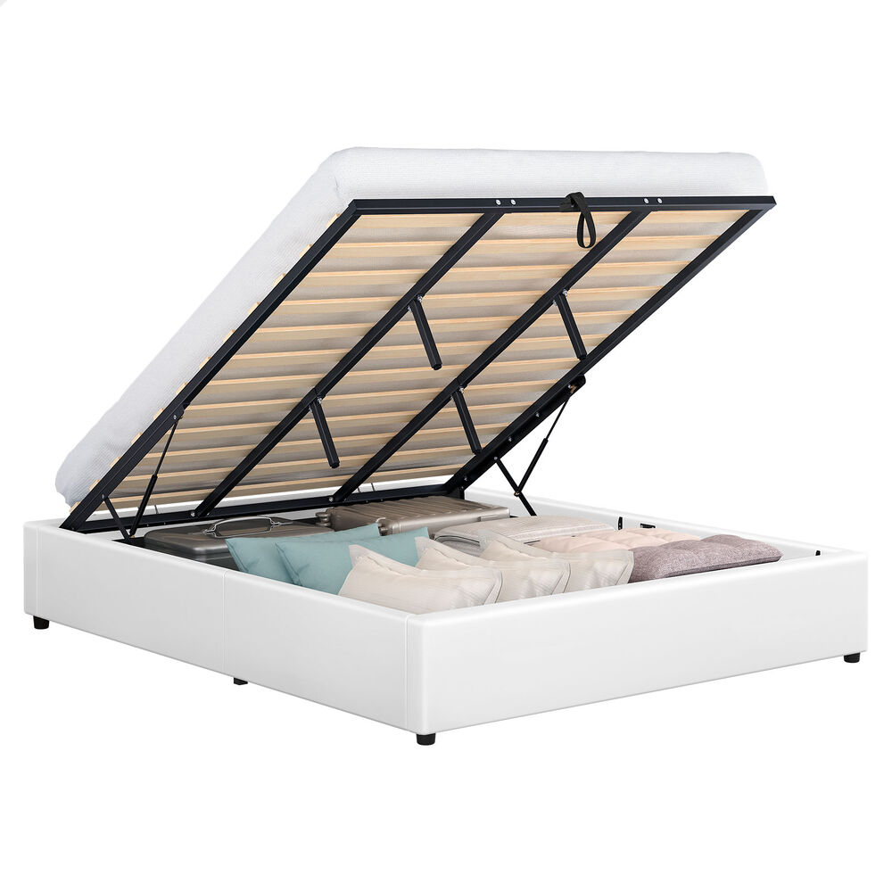 ALFORDSON Bed Frame Queen Double King Single Gas Lift Storage Fabric Boucle - Picture 145 of 361