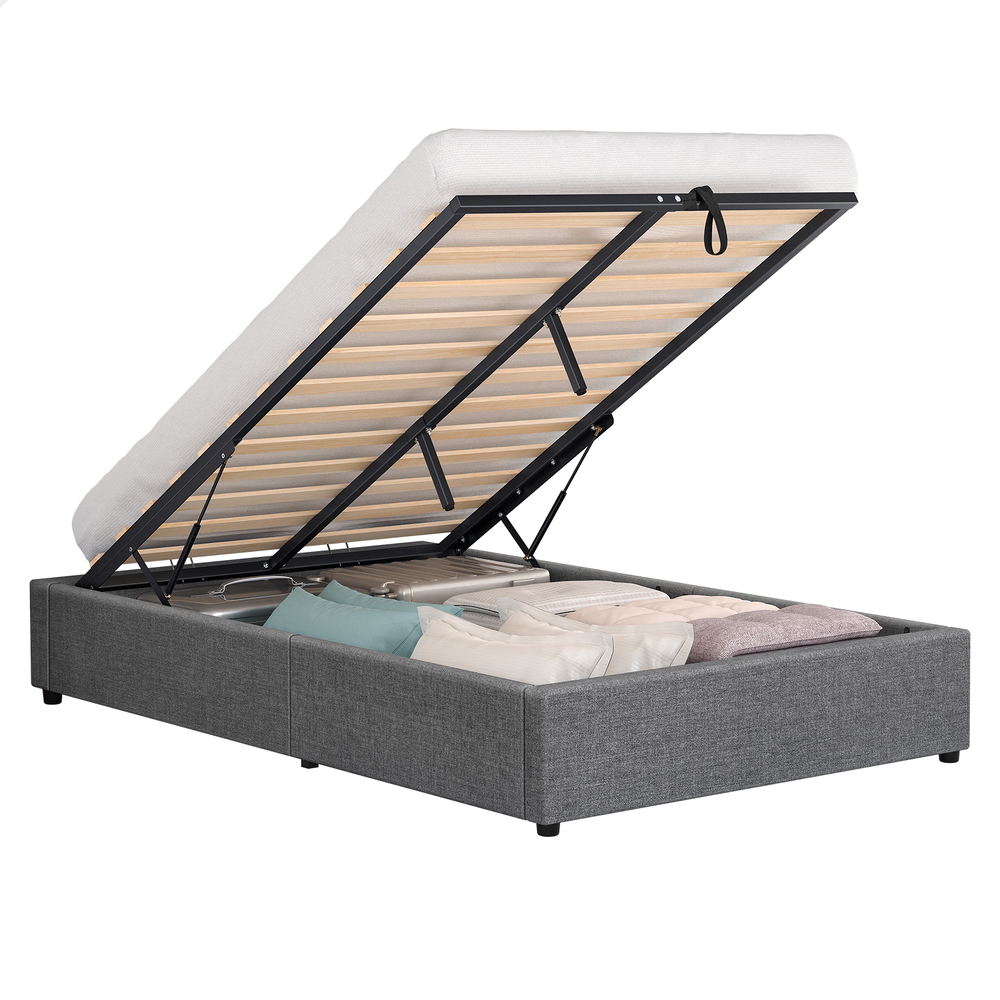 ALFORDSON Bed Frame Queen Double King Single Gas Lift Storage Fabric Boucle - Picture 193 of 361