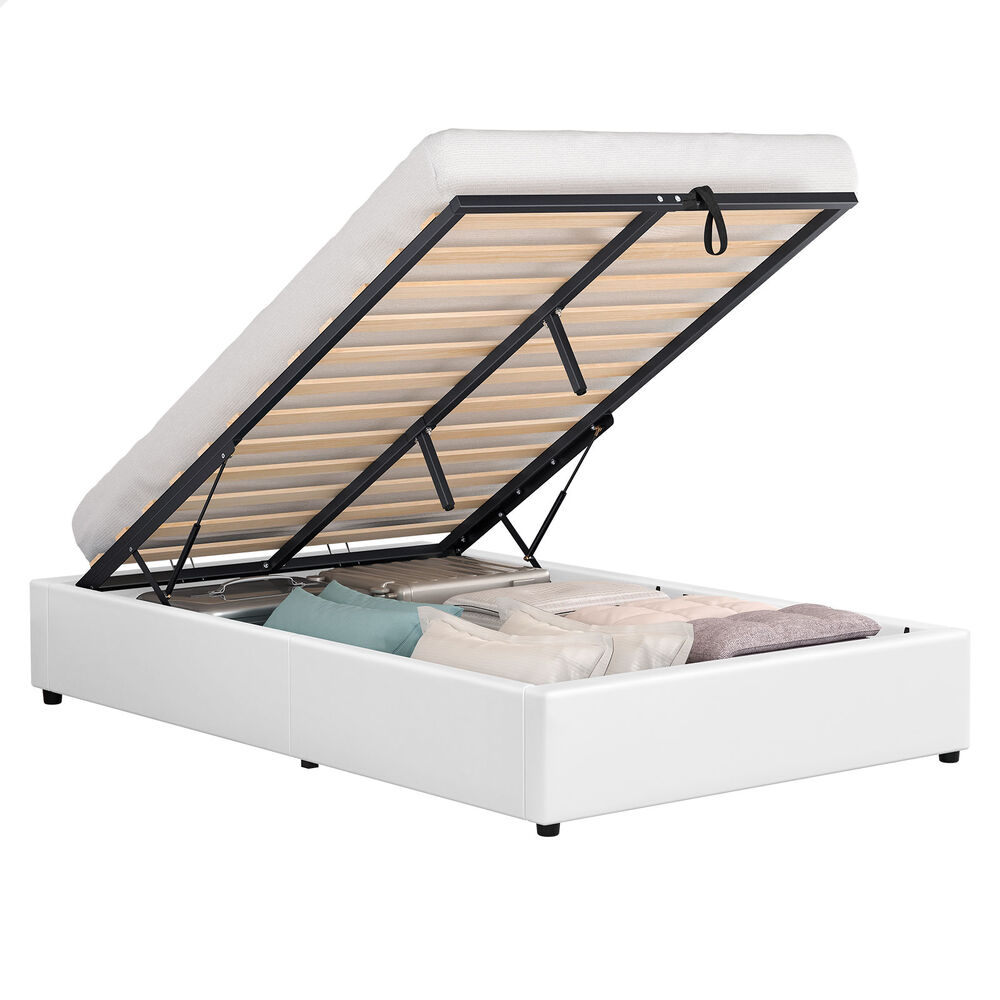 ALFORDSON Bed Frame Queen Double King Single Gas Lift Storage Fabric Boucle - Picture 217 of 361