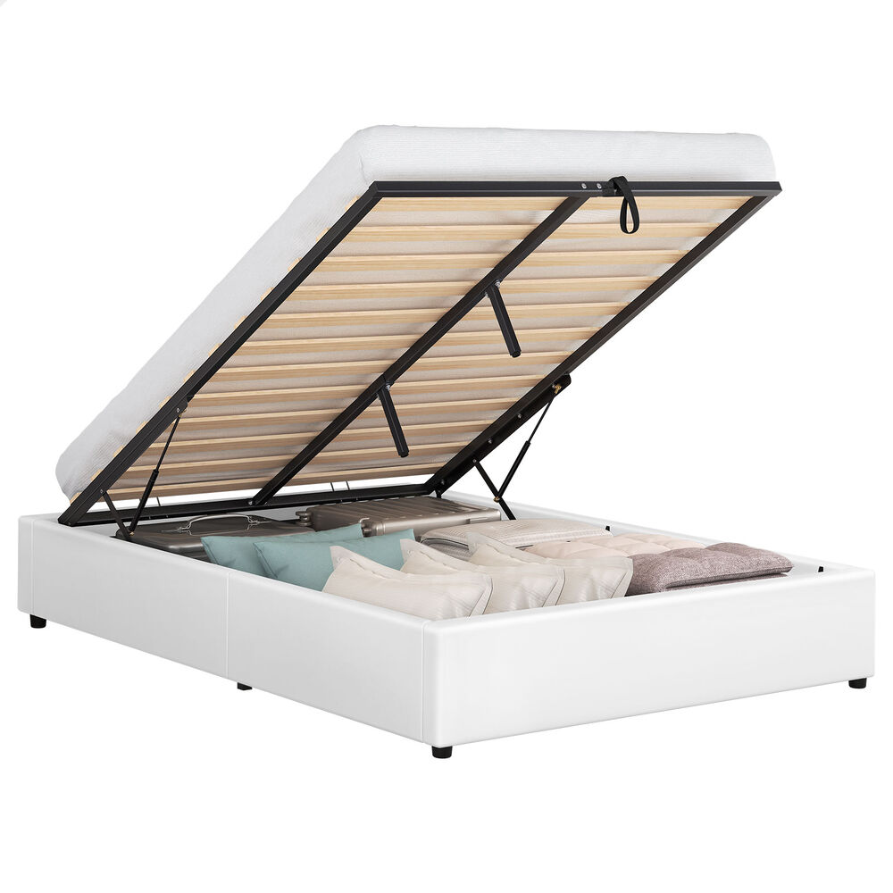ALFORDSON Bed Frame Queen Double King Single Gas Lift Storage Fabric Boucle - Picture 289 of 361