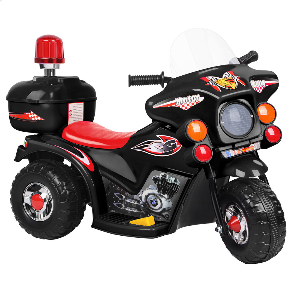 ALFORDSON Kids Ride On Car Police Motorcycle Electric Toy 25W Motor MP3 Lights - Picture 13 of 37