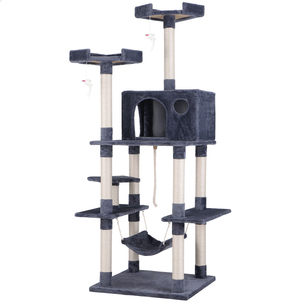 BEASTIE Cat Tree Scratching Post Scratcher Tower Condo House Furniture Bed Stand - Picture 319 of 474