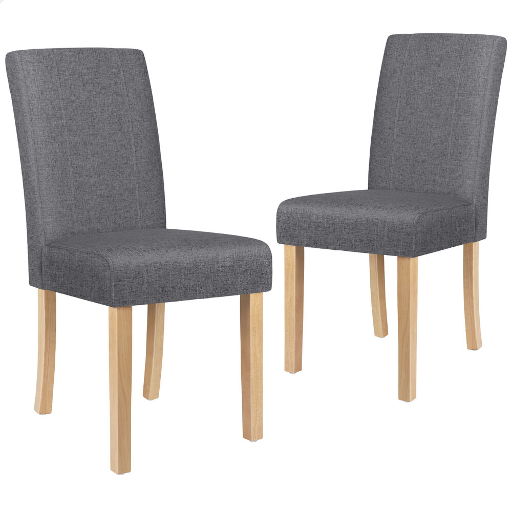 ALFORDSON Dining Chairs Kitchen Chair Retro High-Back Fabric Leather Wooden x2/4 - Picture 35 of 112
