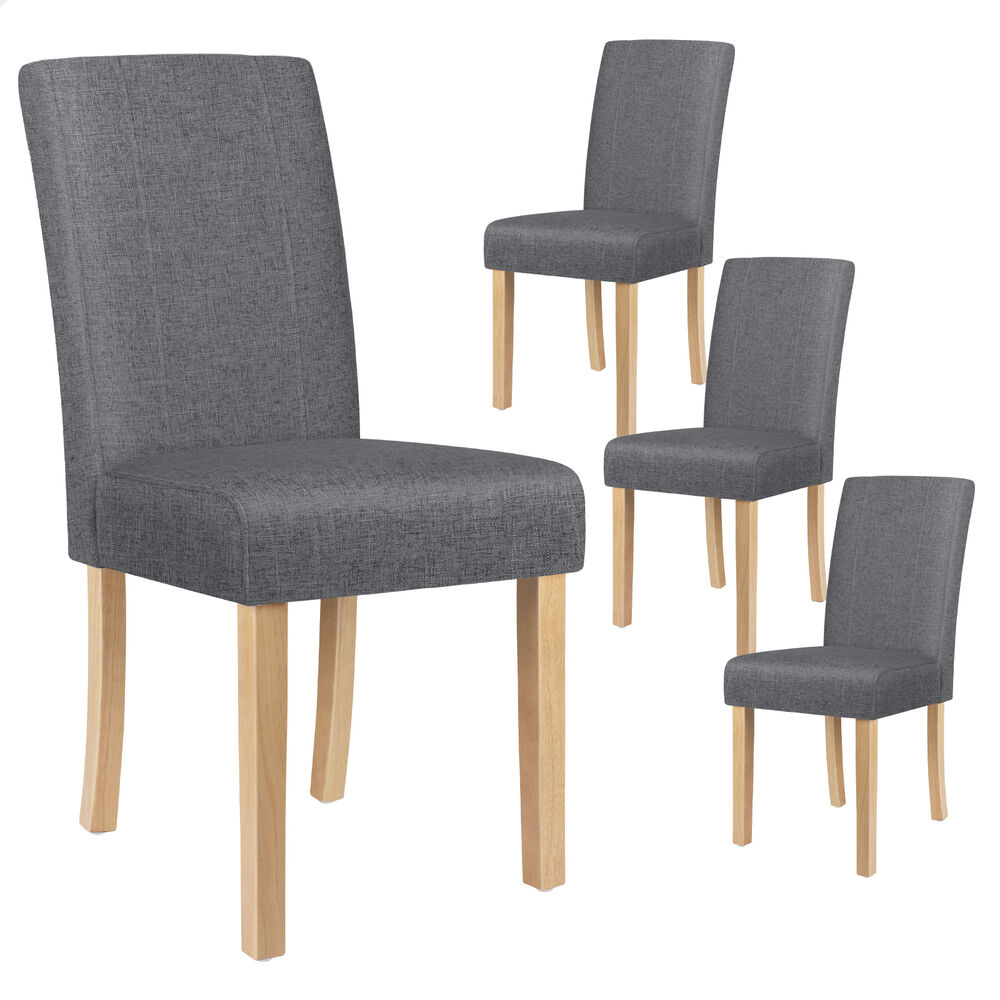 ALFORDSON Dining Chairs Kitchen Chair Retro High-Back Fabric Leather Wooden x2/4 - Picture 46 of 112