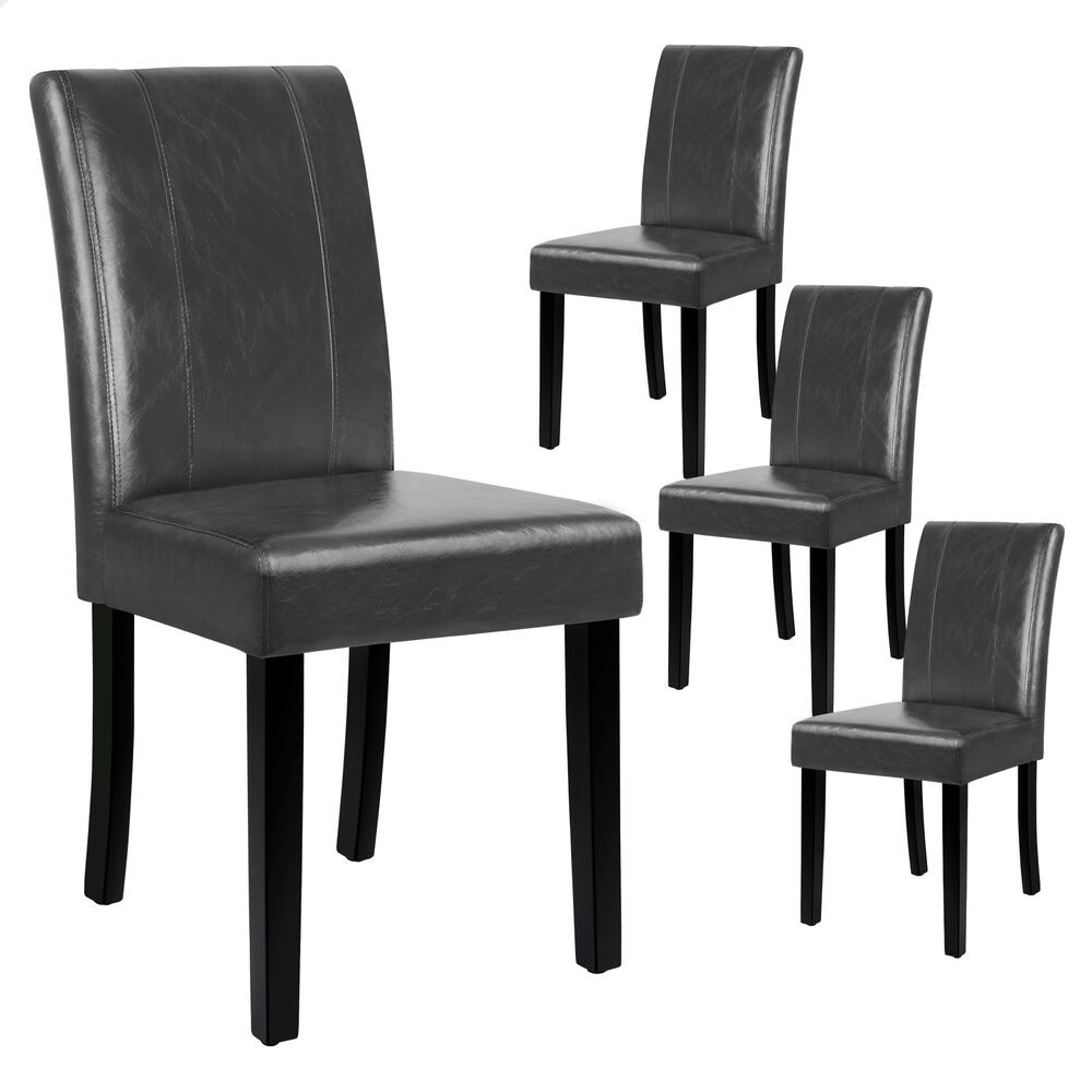 ALFORDSON Dining Chairs Kitchen Chair Retro High-Back Fabric Leather Wooden x2/4 - Picture 112 of 112
