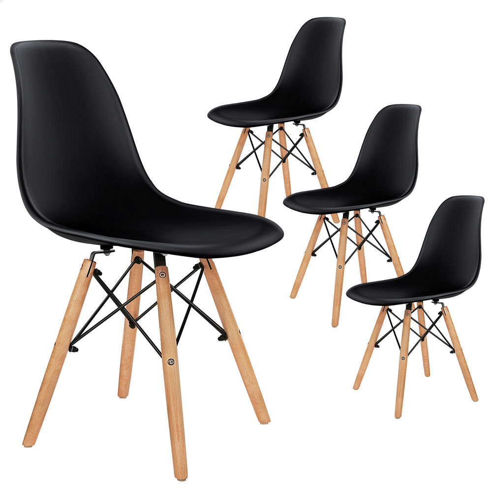 ALFORDSON 4x Dining Chairs Retro Steel Kitchen Lounge Cafe Side Solid Wood PP - Picture 24 of 68