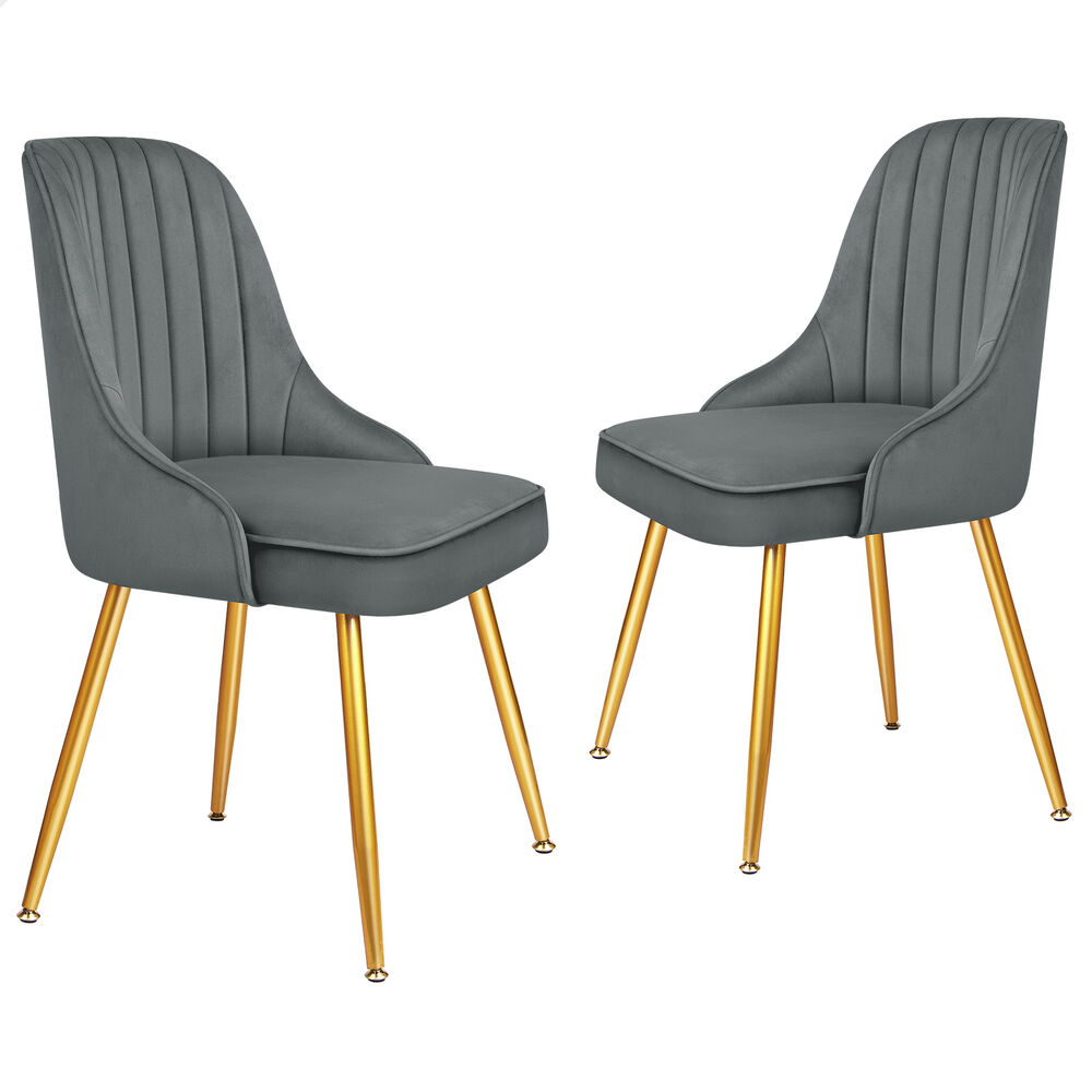 ALFORDSON Dining Chairs Kitchen Accent Lounge Padded Tufted Seat Velvet x2/x4 - Picture 13 of 121