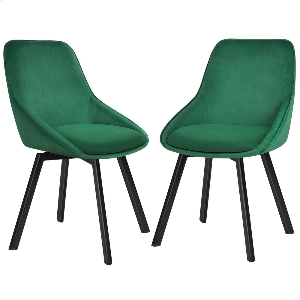 ALFORDSON Dining Chairs Kitchen Swivel PU Leather Sherpa Velvet Wooden x1/x2/x4 - Picture 404 of 592