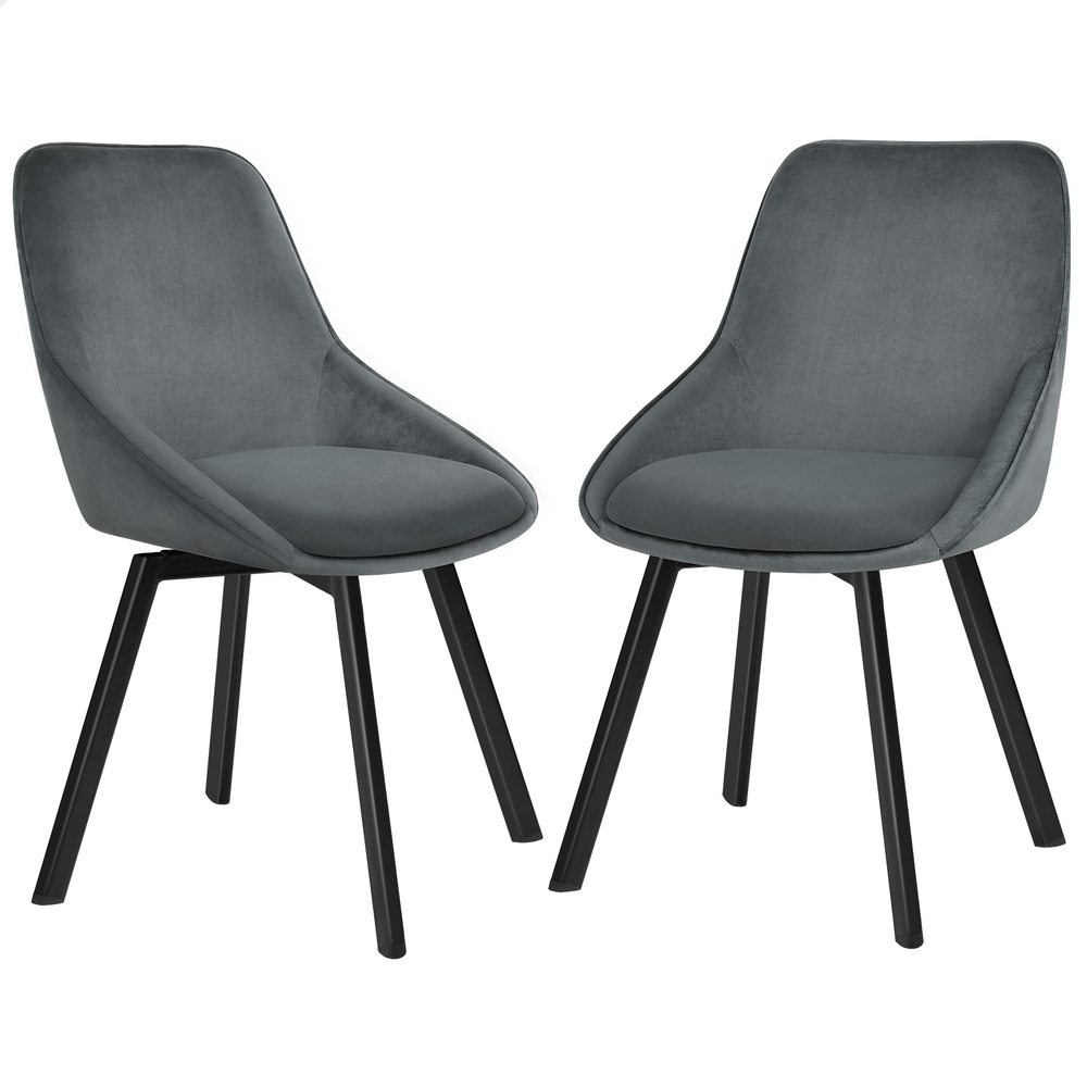 ALFORDSON Dining Chairs Kitchen Swivel PU Leather Sherpa Velvet Wooden x1/x2/x4 - Picture 416 of 592
