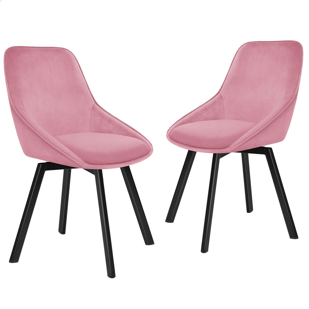 ALFORDSON Dining Chairs Kitchen Swivel PU Leather Sherpa Velvet Wooden x1/x2/x4 - Picture 427 of 592