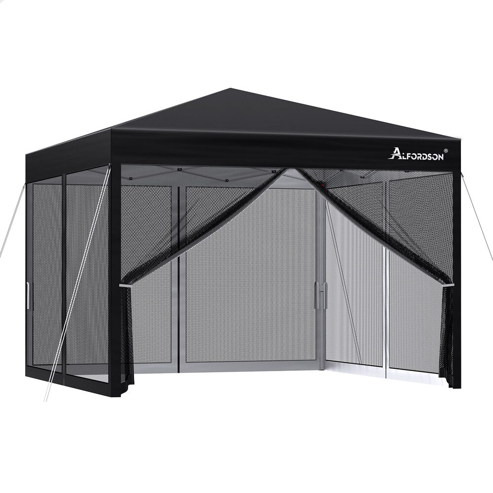 ALFORDSON Gazebo 3x3m Pop Up PE Mesh Marquee Outdoor Folding Tent Wedding Canopy - Picture 136 of 160
