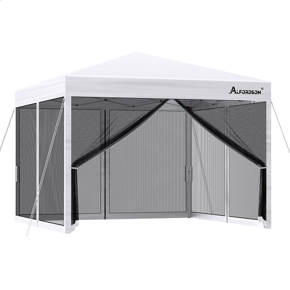 ALFORDSON Gazebo 3x3m Pop Up PE Mesh Marquee Outdoor Folding Tent Wedding Canopy - Picture 160 of 160
