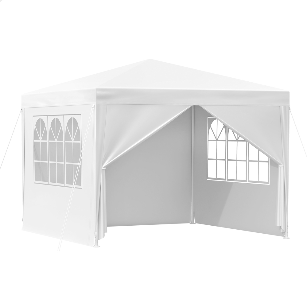 ALFORDSON Gazebo 3x3m Pop Up PE Mesh Marquee Outdoor Folding Tent Wedding Canopy - Picture 28 of 160