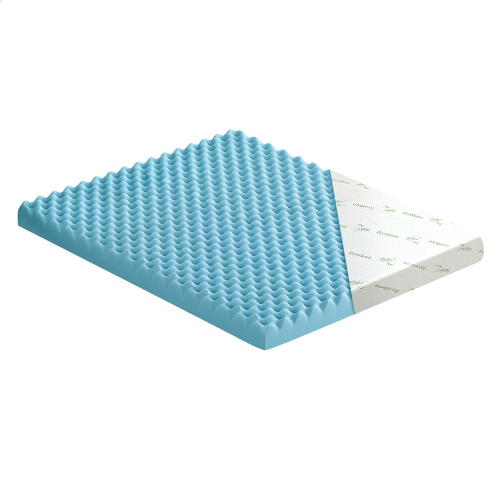 STARRY EUCALYPT Memory Foam Mattress Topper 5/8/10/12cm Bamboo 7-Zone Cool Gel - Picture 156 of 912