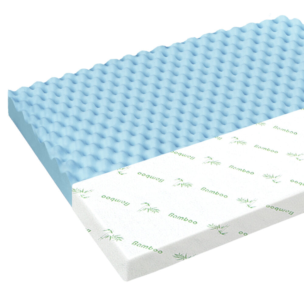 STARRY EUCALYPT Memory Foam Mattress Topper 5/8/10/12cm Bamboo 7-Zone Cool Gel - Picture 336 of 912