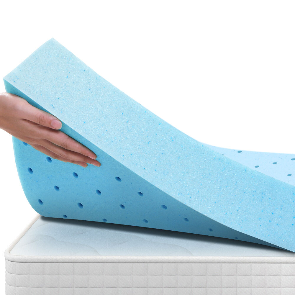 STARRY EUCALYPT Memory Foam Mattress Topper 5/8/10/12cm Bamboo 7-Zone Cool Gel - Picture 540 of 912