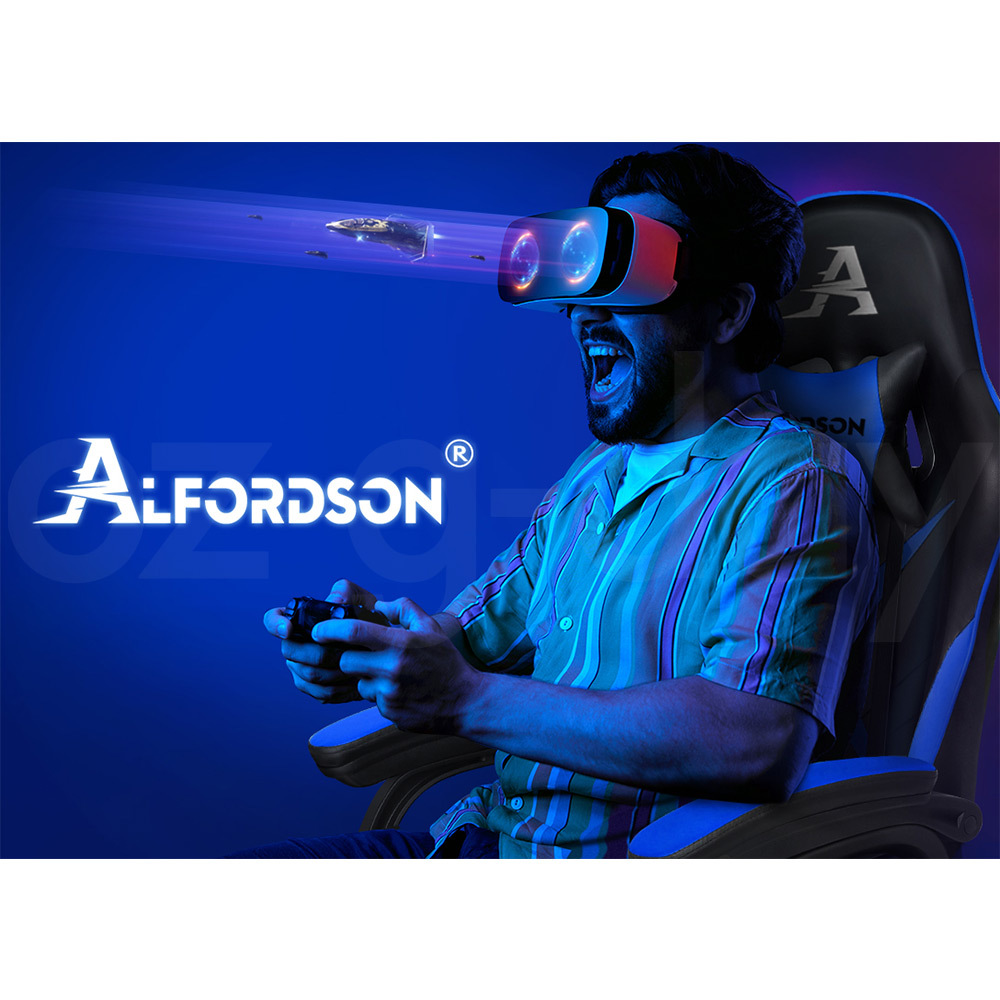 ALFORDSON Gaming Office Chair Massage Racing 12 RGB LED Computer Work Seat - Picture 112 of 267