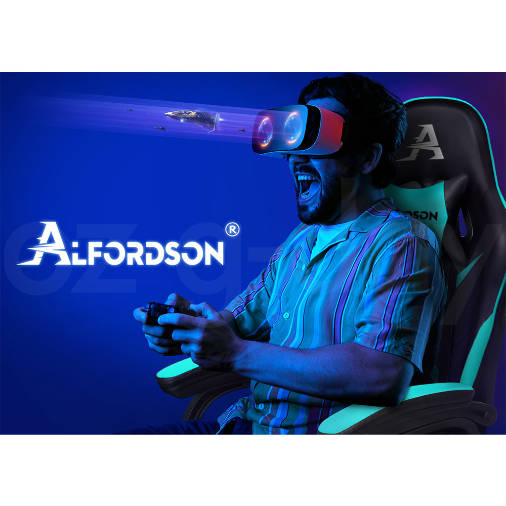 ALFORDSON Gaming Office Chair Massage Racing 12 RGB LED Computer Work Seat - Picture 124 of 267