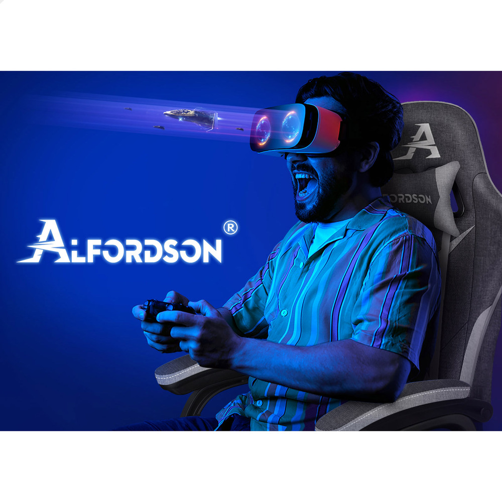 ALFORDSON Gaming Office Chair Massage Racing 12 RGB LED Computer Work Seat - Picture 207 of 267