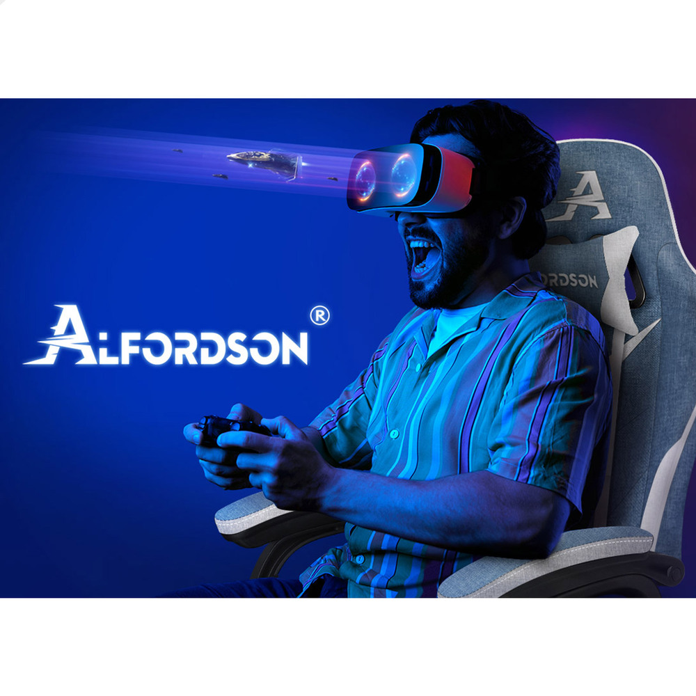ALFORDSON Gaming Office Chair Massage Racing 12 RGB LED Computer Work Seat - Picture 219 of 267