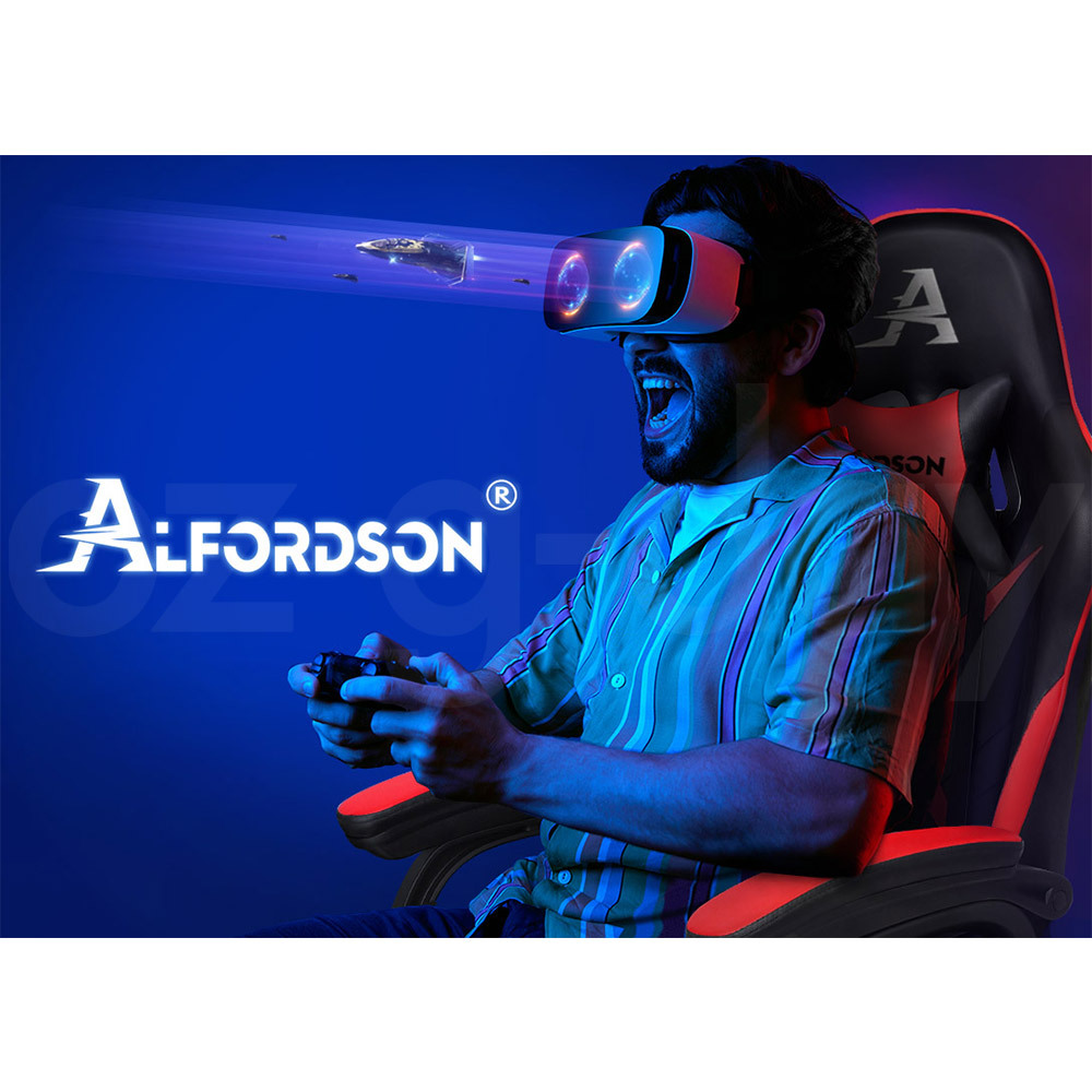 ALFORDSON Gaming Office Chair Massage Racing 12 RGB LED Computer Work Seat - Picture 160 of 267