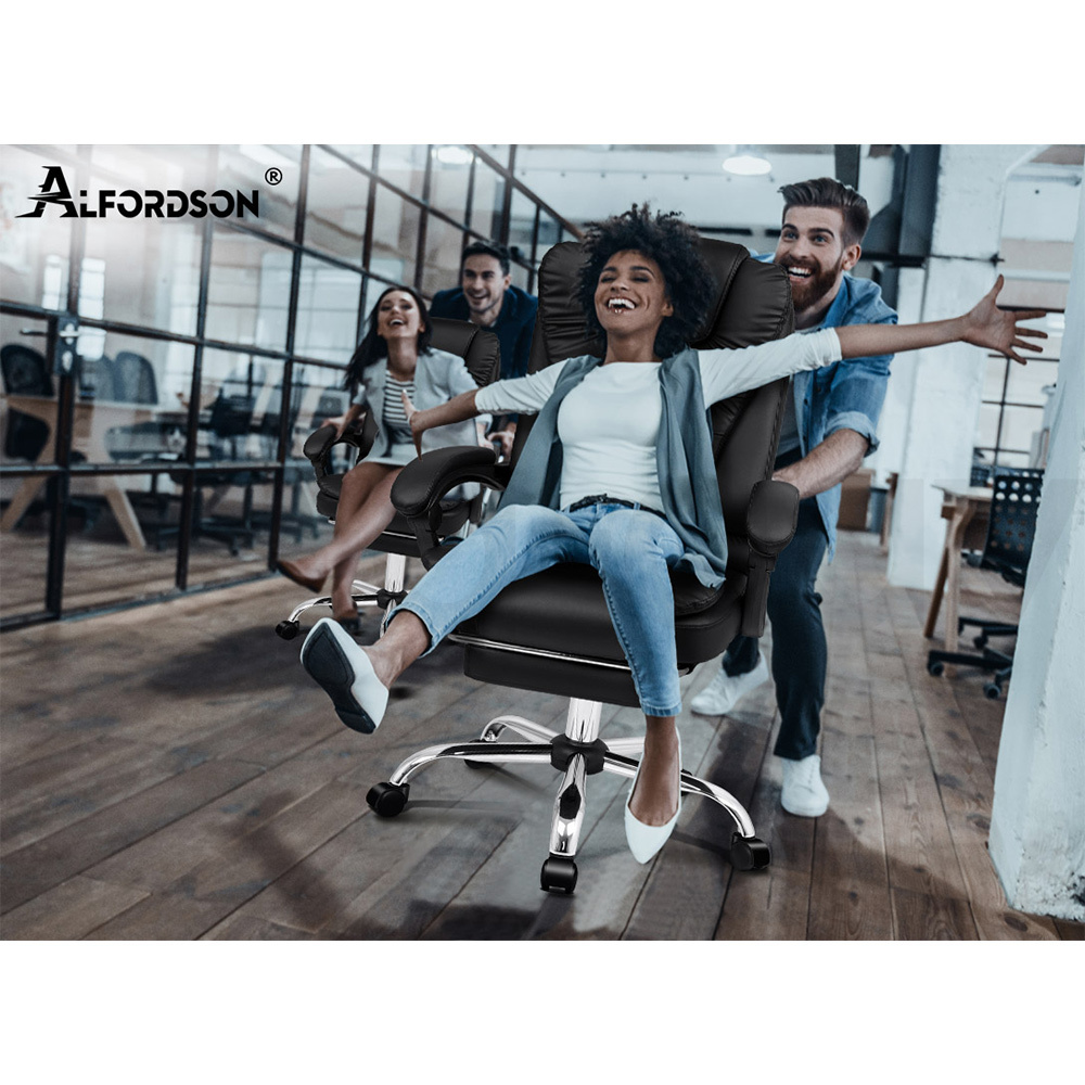 ALFORDSON Office Chair Mesh Executive Gaming Seat Leather Fabric Racing Tilt - Picture 444 of 1,188