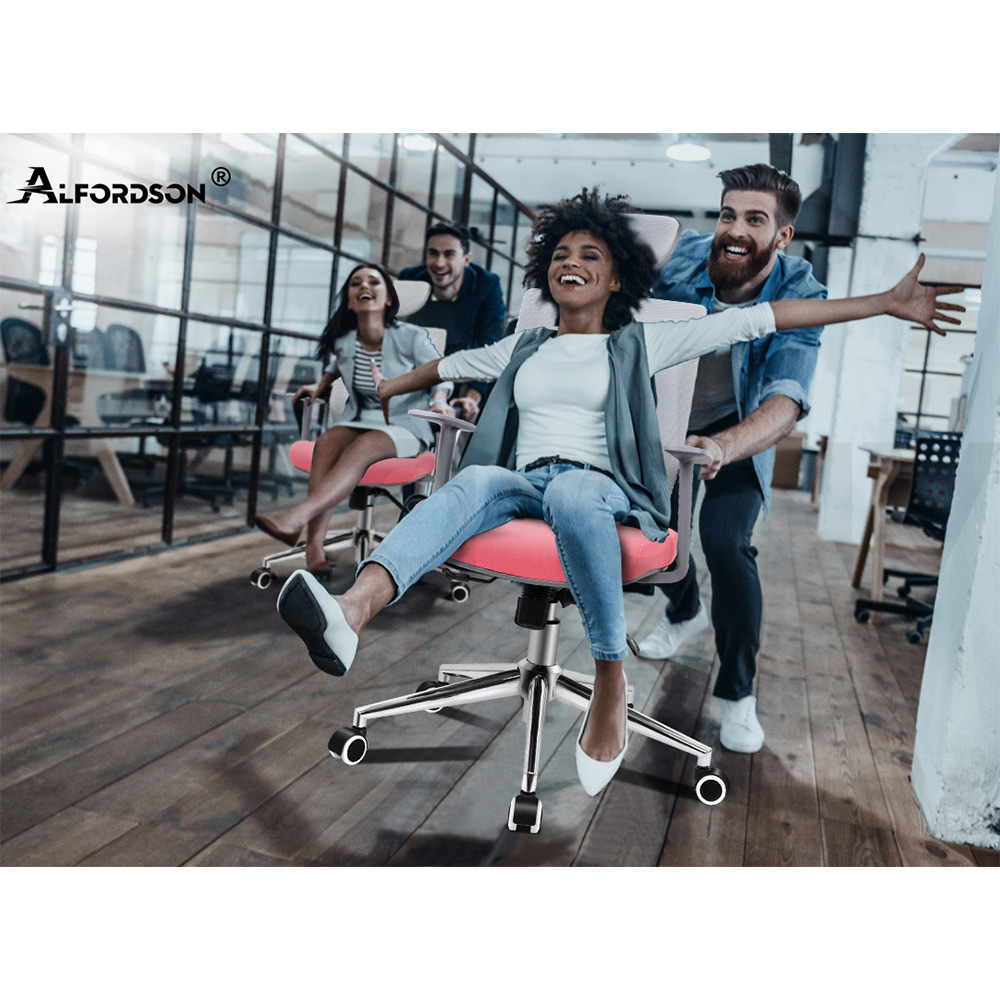 ALFORDSON Office Chair Mesh Executive Gaming Seat Leather Fabric Racing Tilt - Picture 1,152 of 1,188