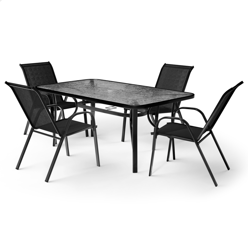 ALFORDSON Outdoor Dining Set Table and Chairs Patio Bistro Set Garden Furniture - Picture 24 of 228