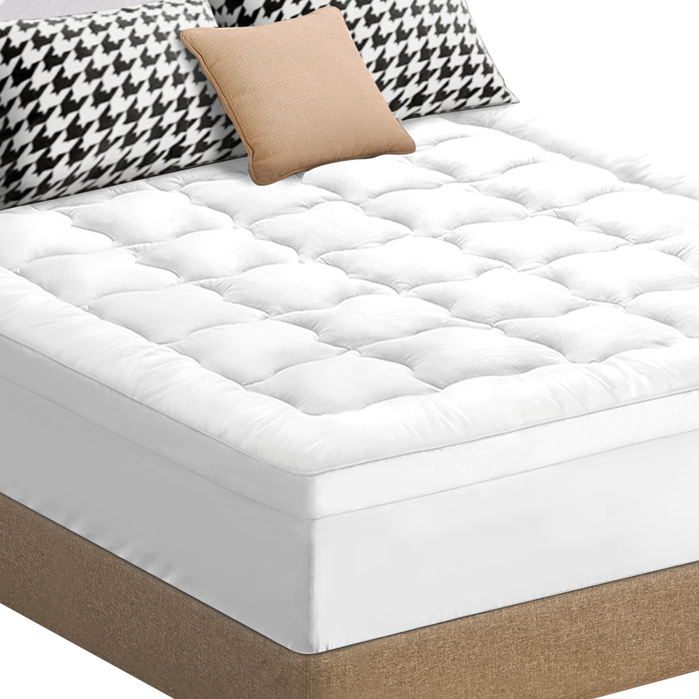 STARRY EUCALYPT Mattress Topper Pillowtop Luxury Bedding Mat Cover All Sizes 7cm - Picture 112 of 244