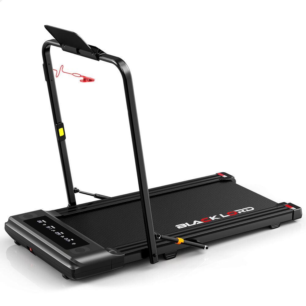 BLACK LORD Treadmill 2 IN 1 Electric Walking Pad 400mm Hydraulic Foldable - Picture 11 of 29
