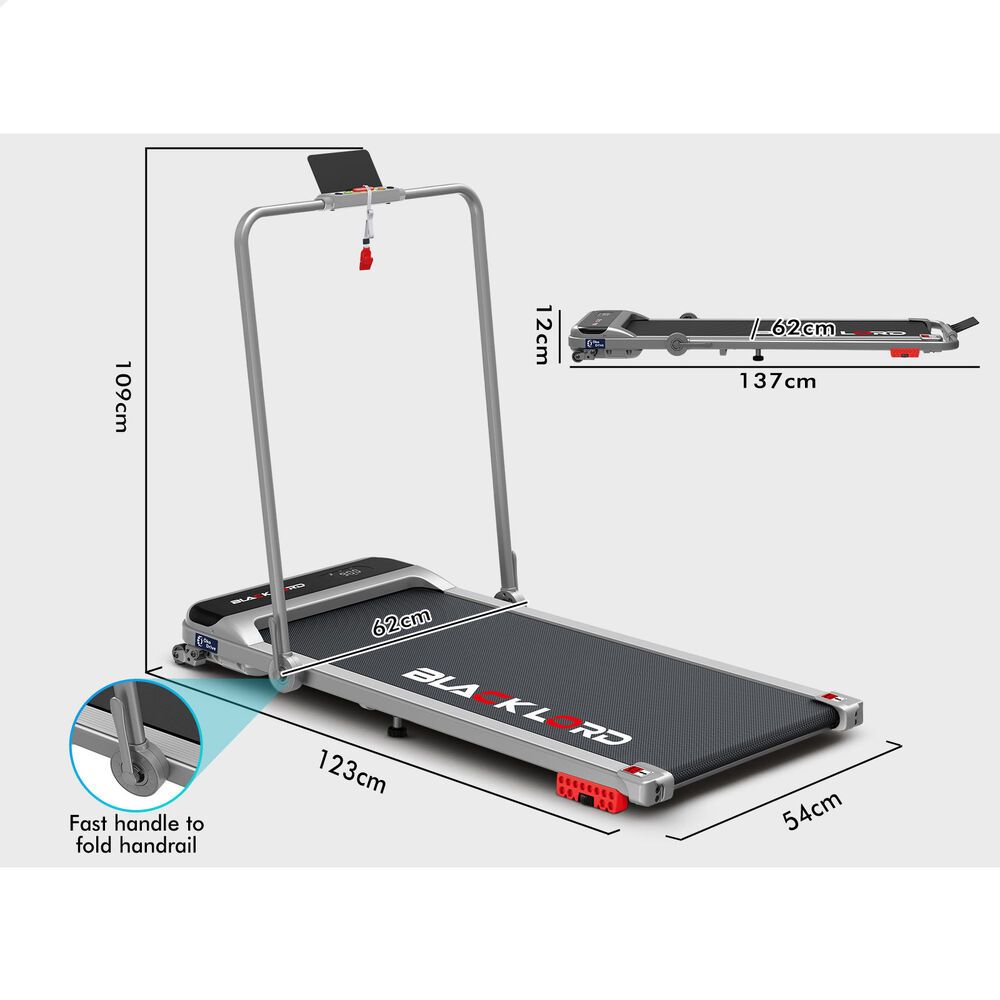 BLACK LORD Treadmill Electric Walking Pad Home Office Gym Fitness Remote Control - Picture 300 of 564