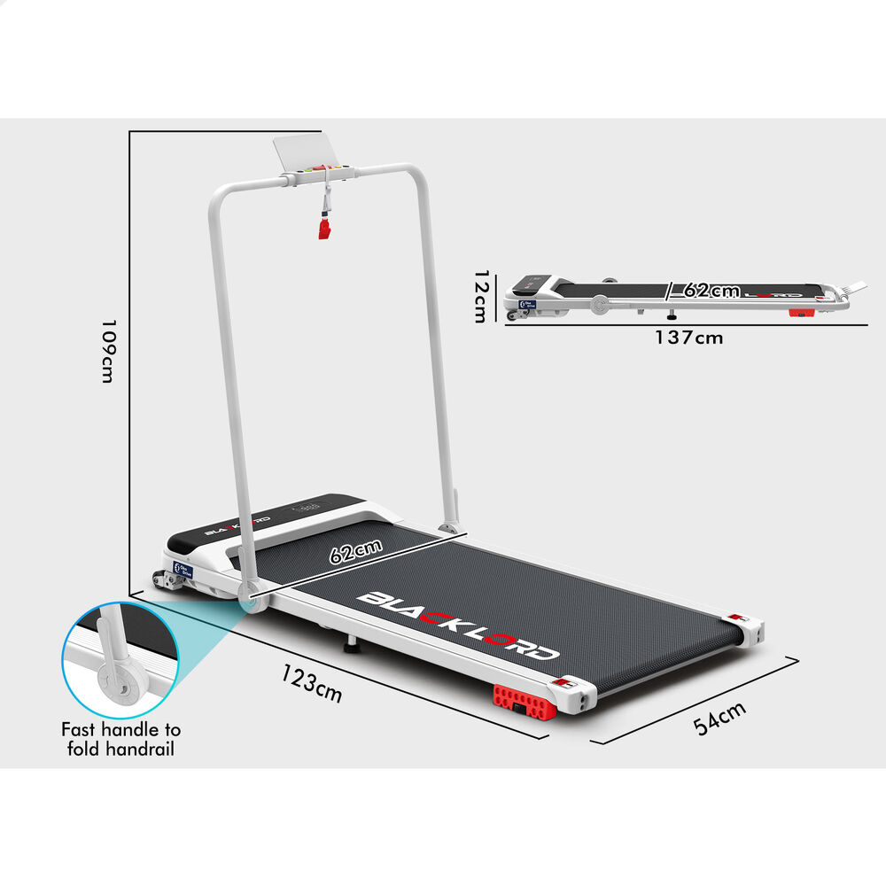 BLACK LORD Treadmill Electric Walking Pad Home Office Gym Fitness Remote Control - Picture 312 of 564