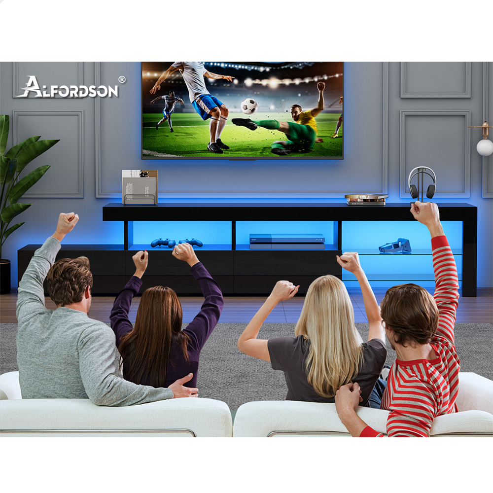 ALFORDSON Entertainment Unit TV Cabinet Stand Storage Drawer RGB LED Gloss - Picture 132 of 228