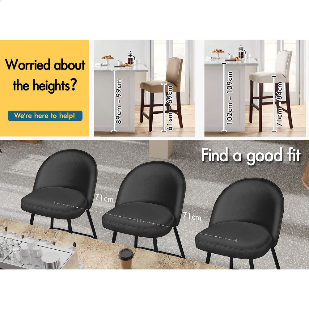 ALFORDSON Bar Stools Kitchen Swivel Gas Lift Wooden Dining Chairs x1/x2/x4 - Picture 1,107 of 1,284