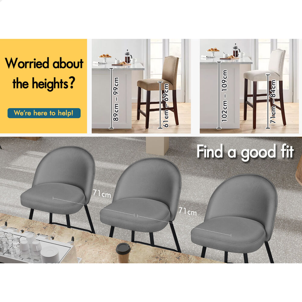 ALFORDSON Bar Stools Kitchen Swivel Gas Lift Wooden Dining Chairs x1/x2/x4 - Picture 1,119 of 1,284