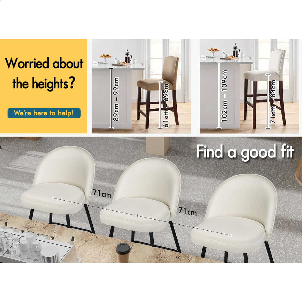 ALFORDSON Bar Stools Kitchen Swivel Gas Lift Wooden Dining Chairs x1/x2/x4 - Picture 1,131 of 1,284