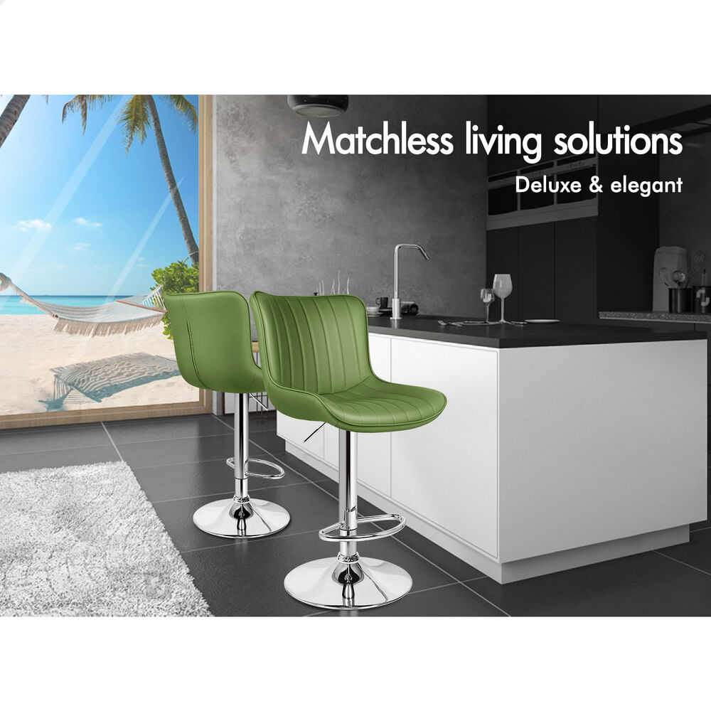 ALFORDSON Bar Stools Kitchen Swivel Dining Chairs Gas Lift Leather/Fabric - Picture 523 of 1,477