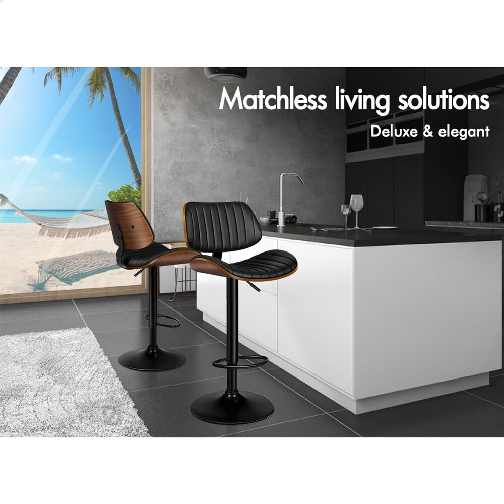 ALFORDSON Bar Stools Kitchen Swivel Dining Chairs Gas Lift Leather/Fabric - Picture 1,079 of 1,456
