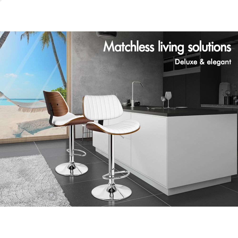 ALFORDSON Bar Stools Kitchen Swivel Dining Chairs Gas Lift Leather/Fabric - Picture 1,127 of 1,456